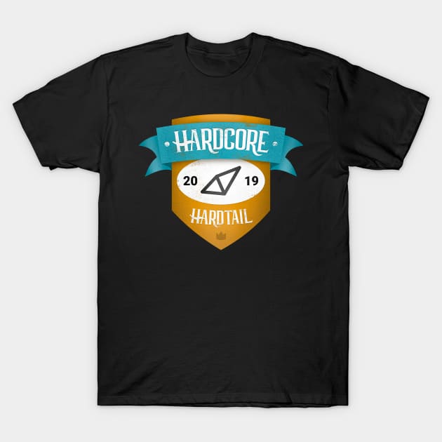 Hardcore Hardtail Retro Logo T-Shirt by HenrisKas